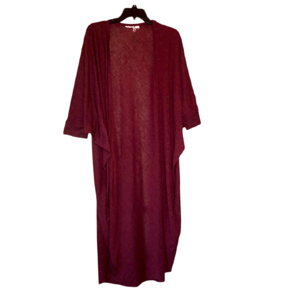 Maroon 3/4 Length Duster